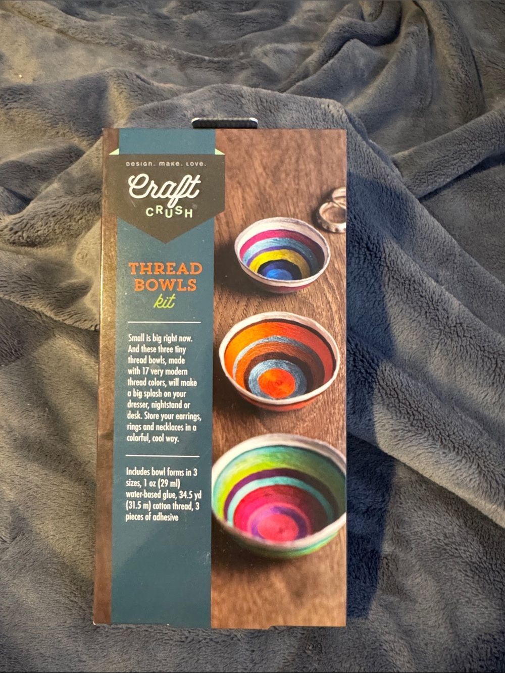 Craft Crush Thread Bowls Kit, Makes 3, Age 13+